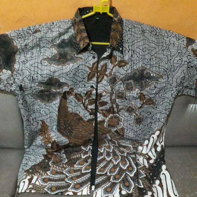 Benang Raja Hem Batik Pria Lengan Pendek Ukuran M L Xl 2xl