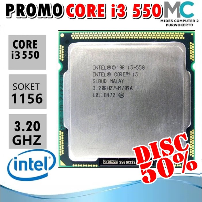 Promo Processor Core I3 550 3.20ghz 1156