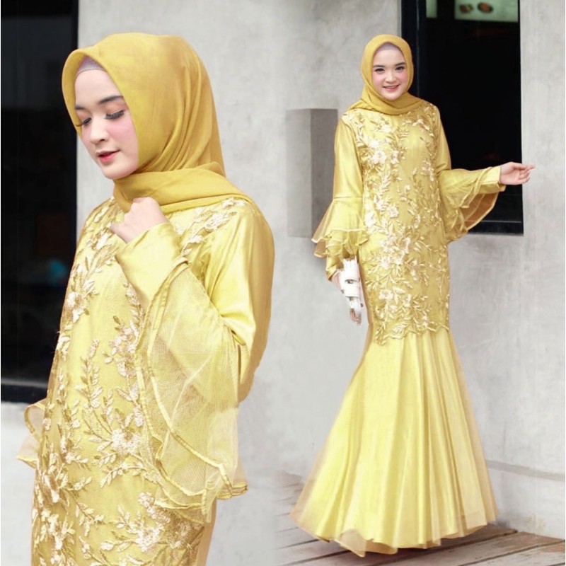 ZR- Gamis Duyung ervira / Maxi Wanita Muslimah / Maxi murah / Gamis kondangan