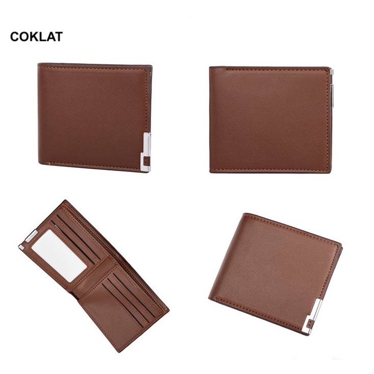 ORIGINAL DEABOLAR R623-1 DOMPET LIPAT PRIA KULIT SINTETIS