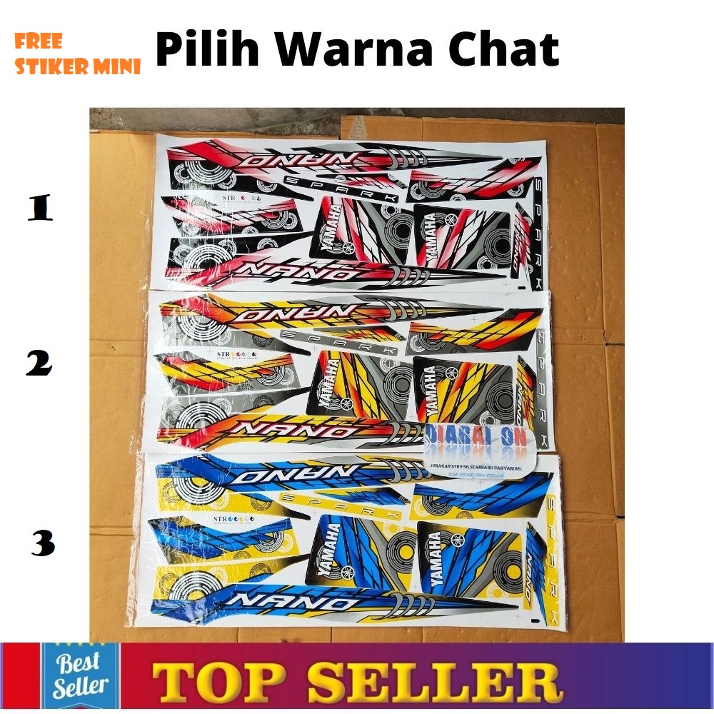 Striping Stiker Variasi Motor New VEGA R - SPARK NANO - Custom Murah