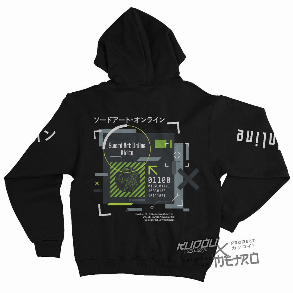 Hoodie SAO Kirito Anime Manga Sword Art Online