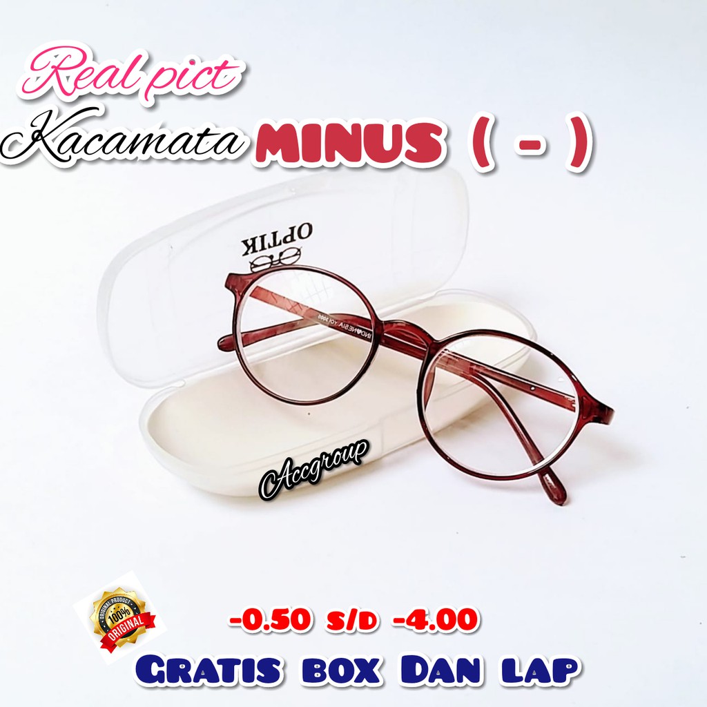 SpringS COD KACAMATA MINUS GAYA TRANDY KOREAN (0.50 s/d 4.00) FREE BOX DAN LAP SUNGLASS UNISEX IMPOR