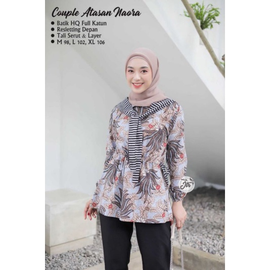 BAJU BATIK WANITA MODERN MONALISA GENES M,L,XL,XXL