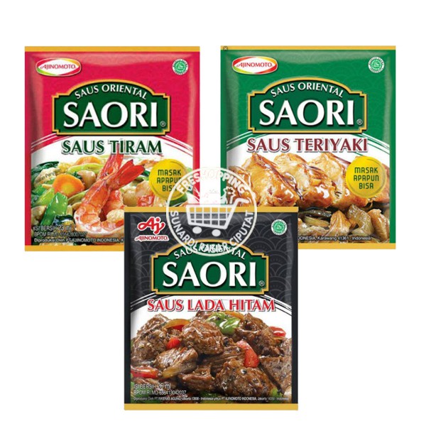 Saori Saus Tiram, Teriyaki, Lada Hitam 1 pcs