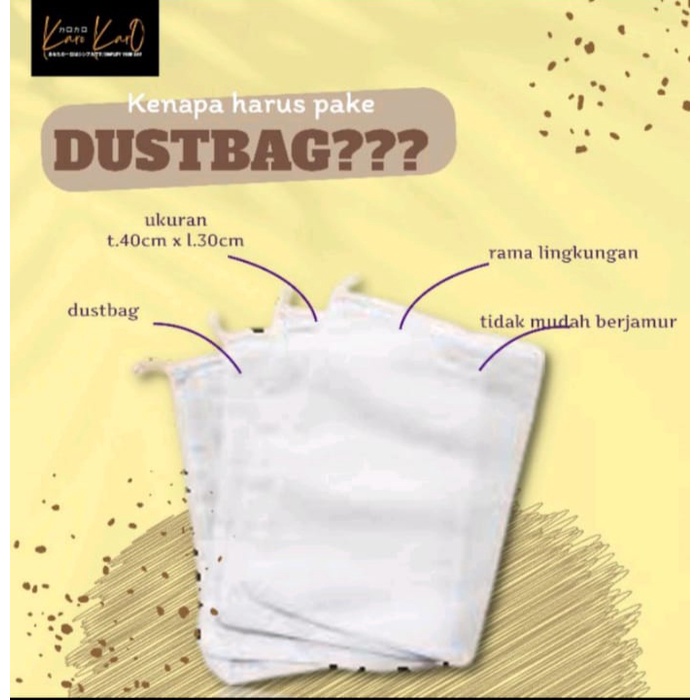 HANABI-bungkus tas DUSTBAG pouch tas