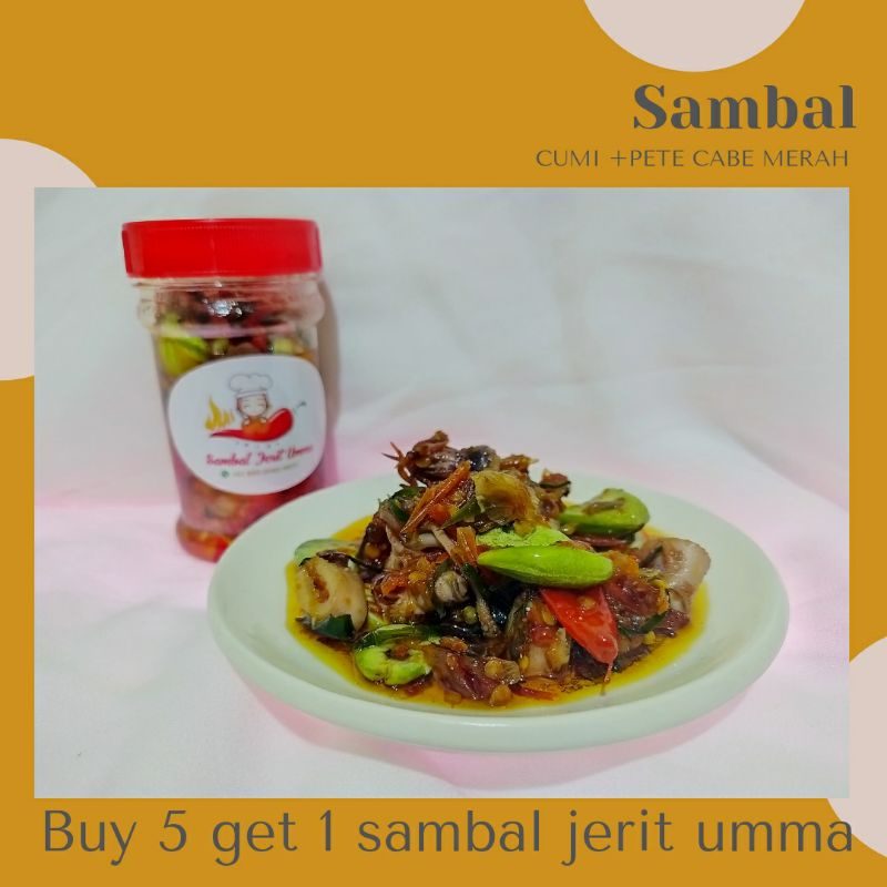 

SAMBAL CUMI PETE RAWIT MERAH SUPER PEDAS