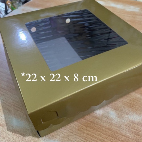 

Dus cake Gold 22x22x8 / packaging dus kue
