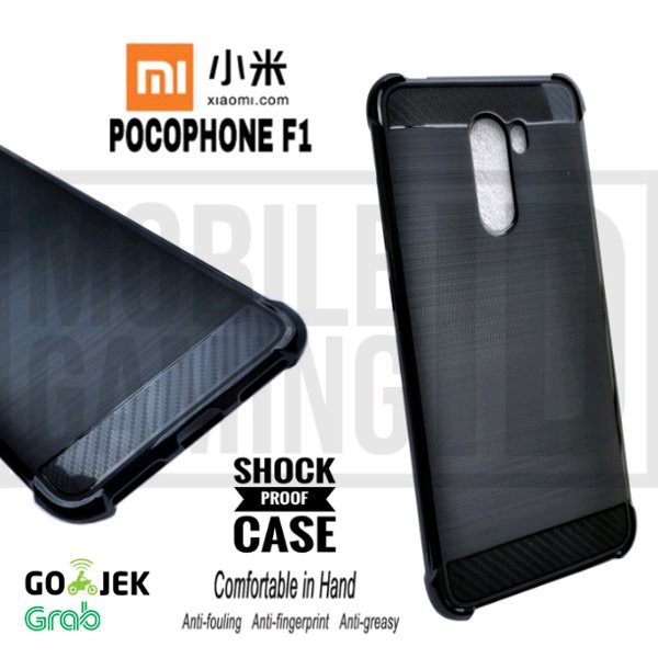SOFT CASE ANTI CRACK FOR XIAOMI POCOPHONE POCO F1 CARBON LIKE IPAKY