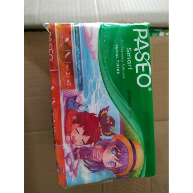 Tissue Paseo travelpack 50 sheets-2ply tissue wajah