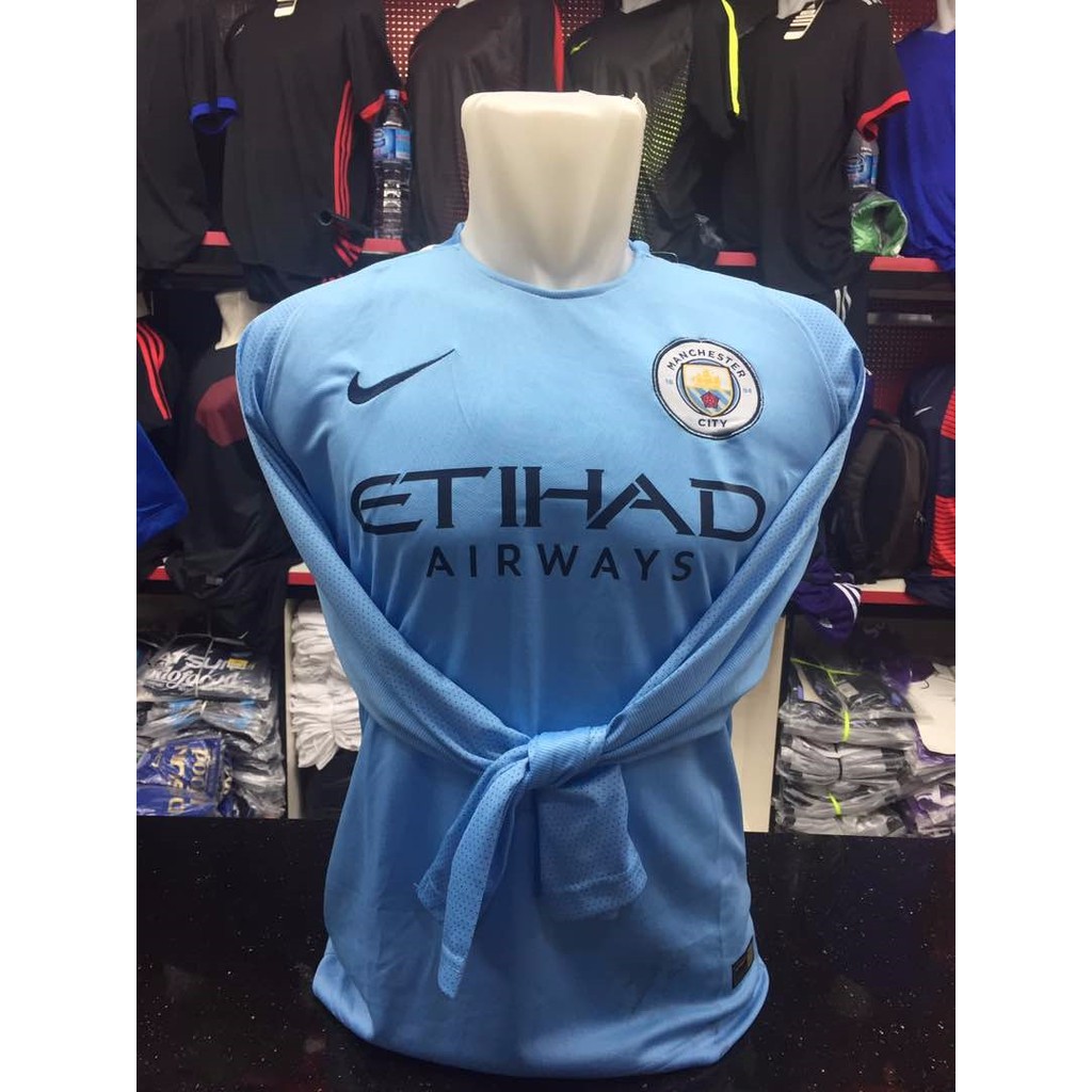 JERSEY MANCHESTER CITY HOME LONG SLEEVE 2017/2018 GRADE ORI