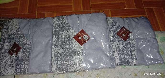 Baju Atasan Batik Blouse Wanita Bahan Katun Kombinasi Moscrepe