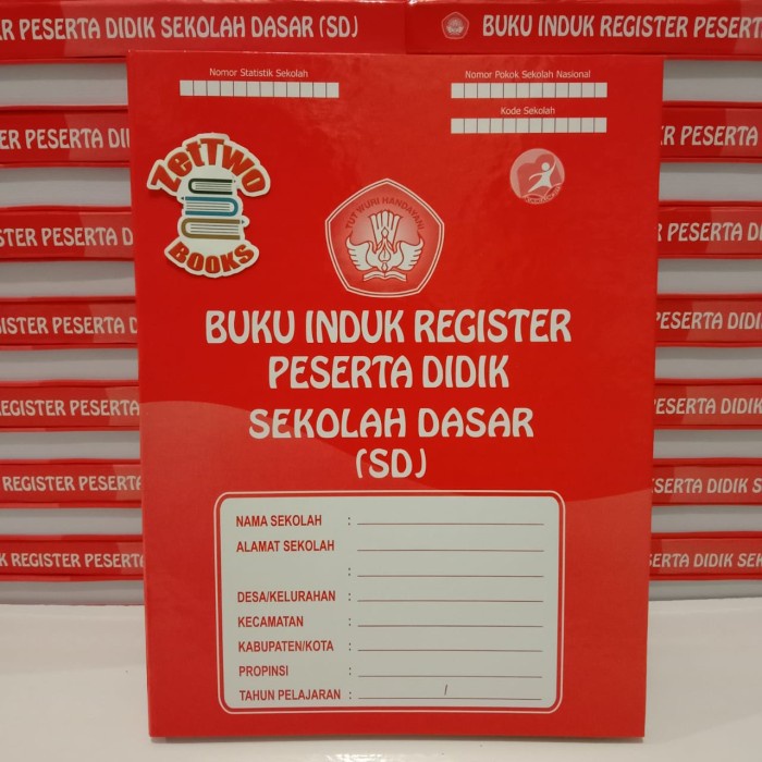 

❤BISA COD❤ Buku Induk Register Peserta Didik Siswa SD K13