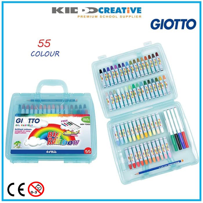 

GIOTTO OIL PASTEL PP CASE 55 COLS