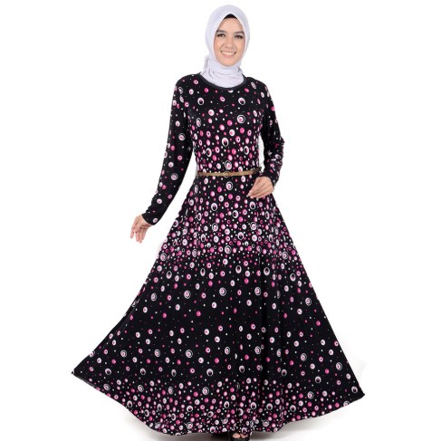 Fifi FASHION Long Dress Tangan Panjang Muslimah Maxi Corak Terbaru - Violin