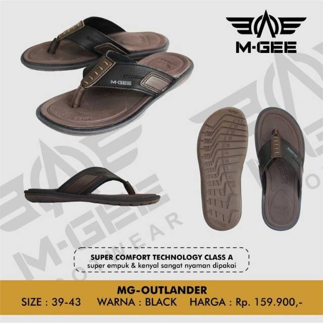 Sandal MGee M-Gee MG Outlander Casual Pria Original Kualitas Premium