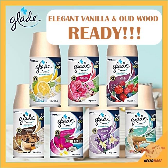 ORIGINAL Glade Matic Spray REFILL Air Freshener 146 gr / 225 ml / Pengharum Ruangan / HELLOMARTID