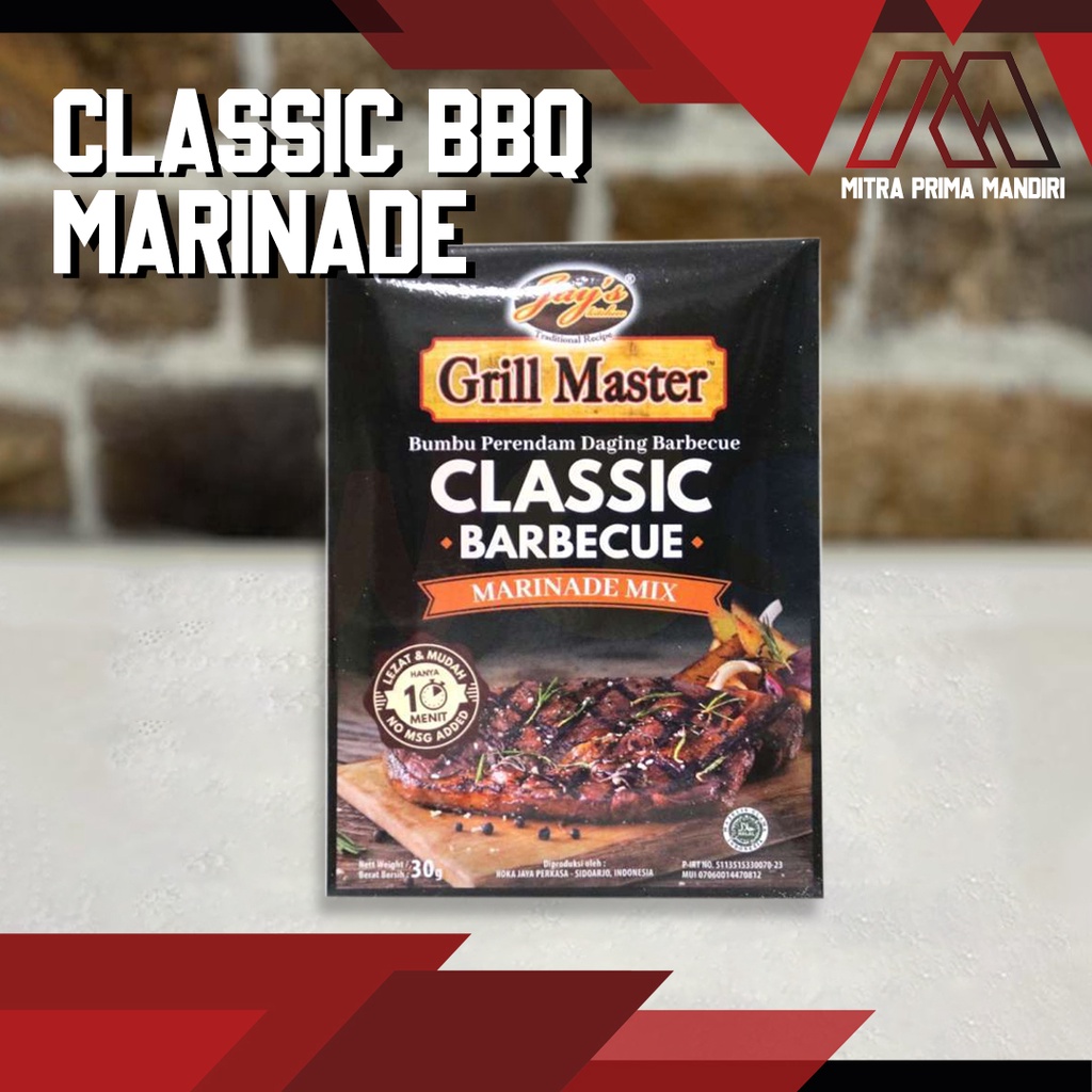 

GRILL MASTER CLASSIC BARBECUE MARINATED / MARINASI BEEF STEAK 30GR