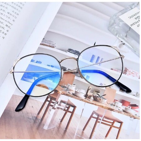 [EMARTSHOP] Kacamata Baca Frame KM28 Anti Radiasi Metal Gaya Retro Untuk Pria / Wanita-7
