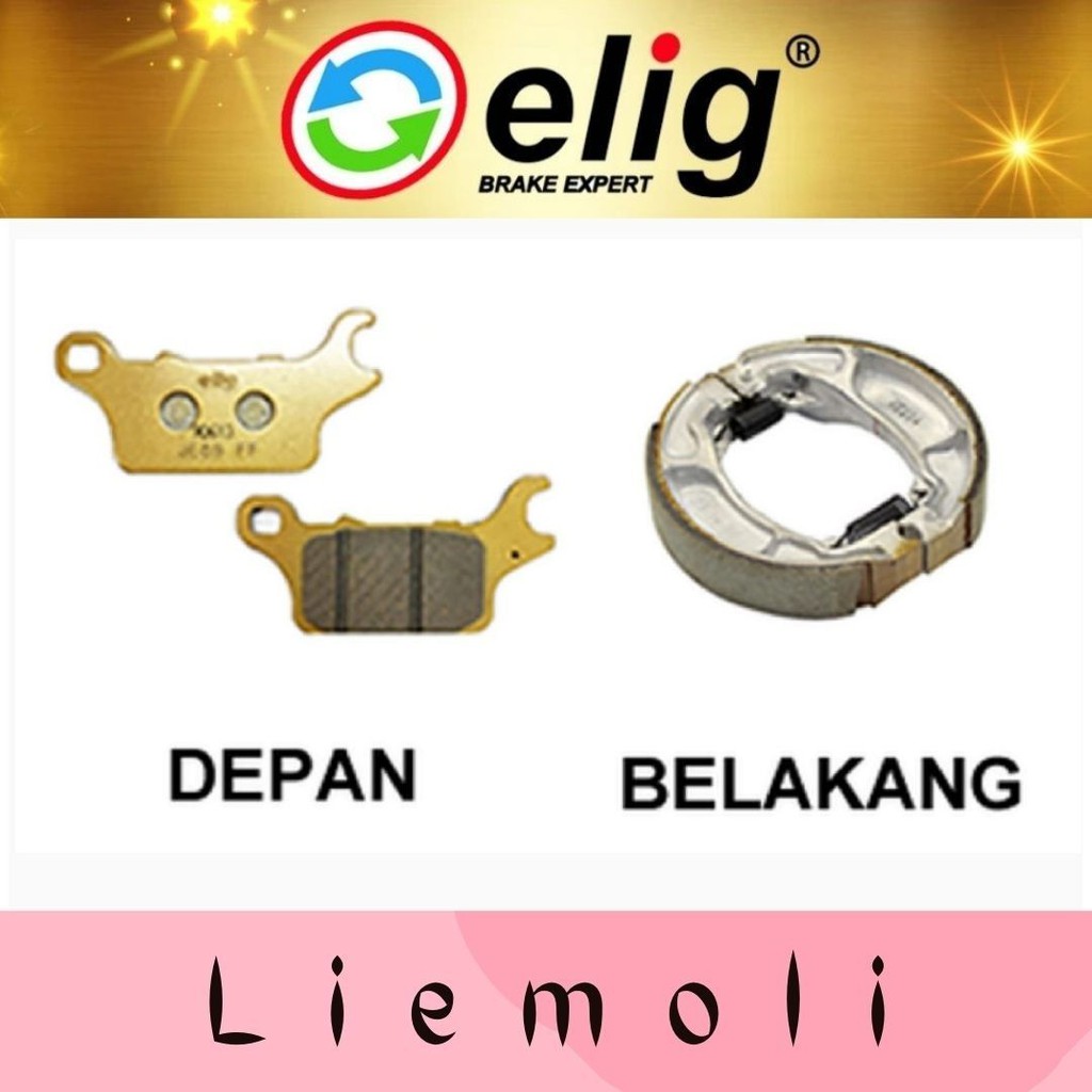 Kampas Rem Honda GENIO - Elig EM381 & SCM-H18 Standard