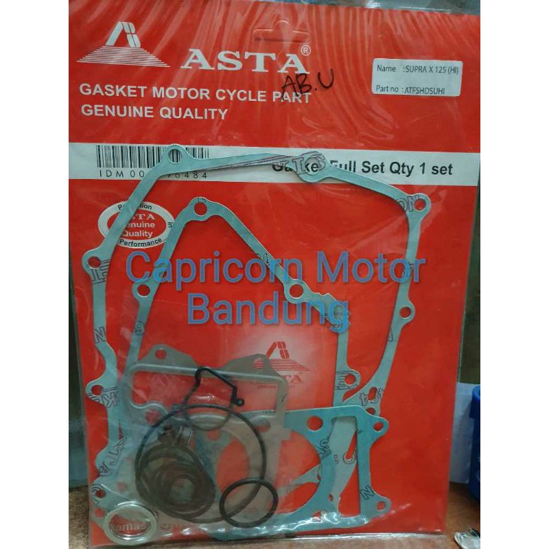 Paking Gasket Fullset SUPRA X 125 HELM IN ASTA full set perpak packing