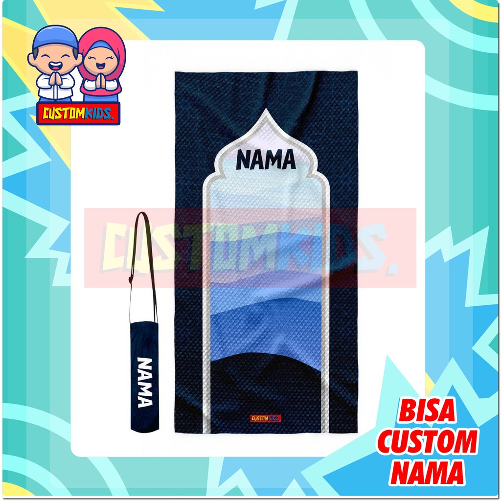 [CUSTOMKIDS] SAJADAH ANAK PRINTING, SAJADAH ANAK MOTIF LUCU, FREE CUSTOM NAMA-3