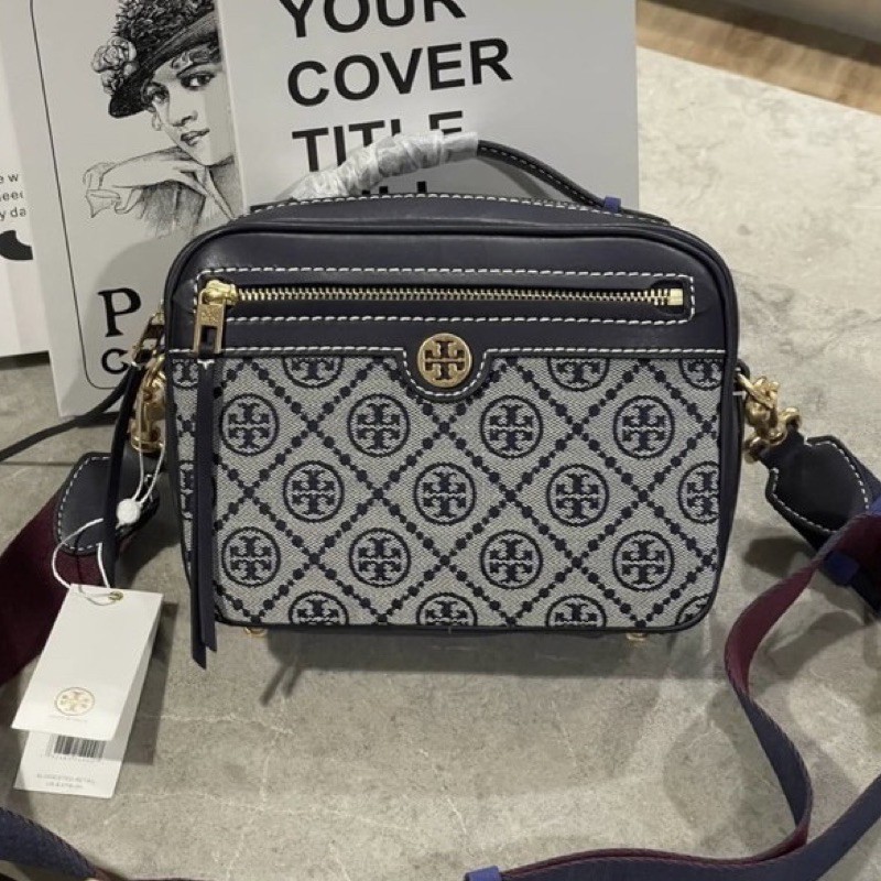 Tory Burch T Monogram Jacquard Camera Bag