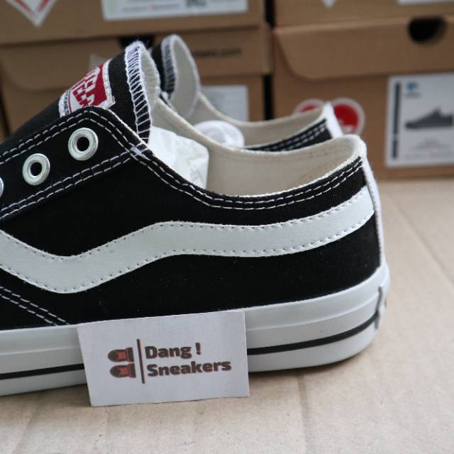 Sepatu Ventela Public Low Black White sneakers merakyat sale murah-2