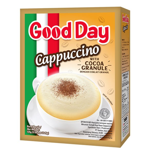 

GOODAY CAPUCINO WITH COCOAN GRANULA ISI 5 SACHET 125G