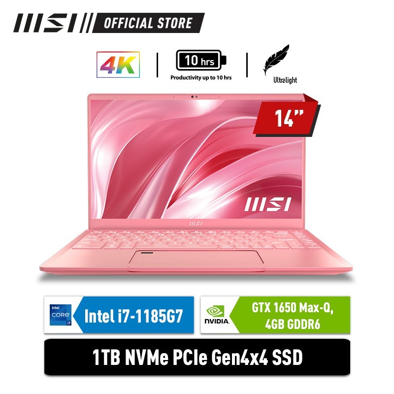 MSI PRESTIGE 14 A11SCX [9S7-14C413-622] i7-1185G7 16GB 1TB GTX1650 4GB