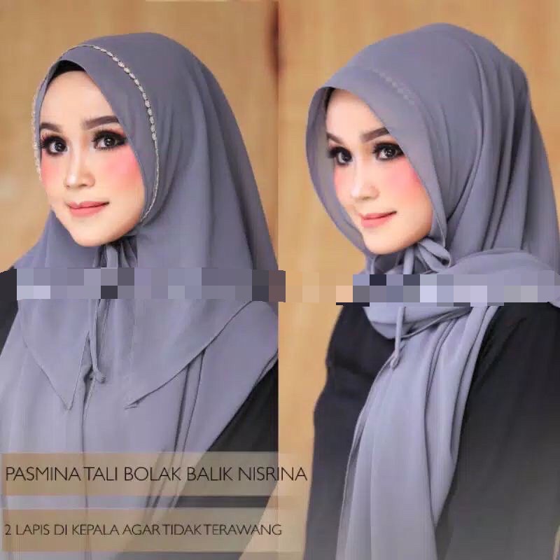 Pasmina NISRINA RENDA Bolak Balik tali