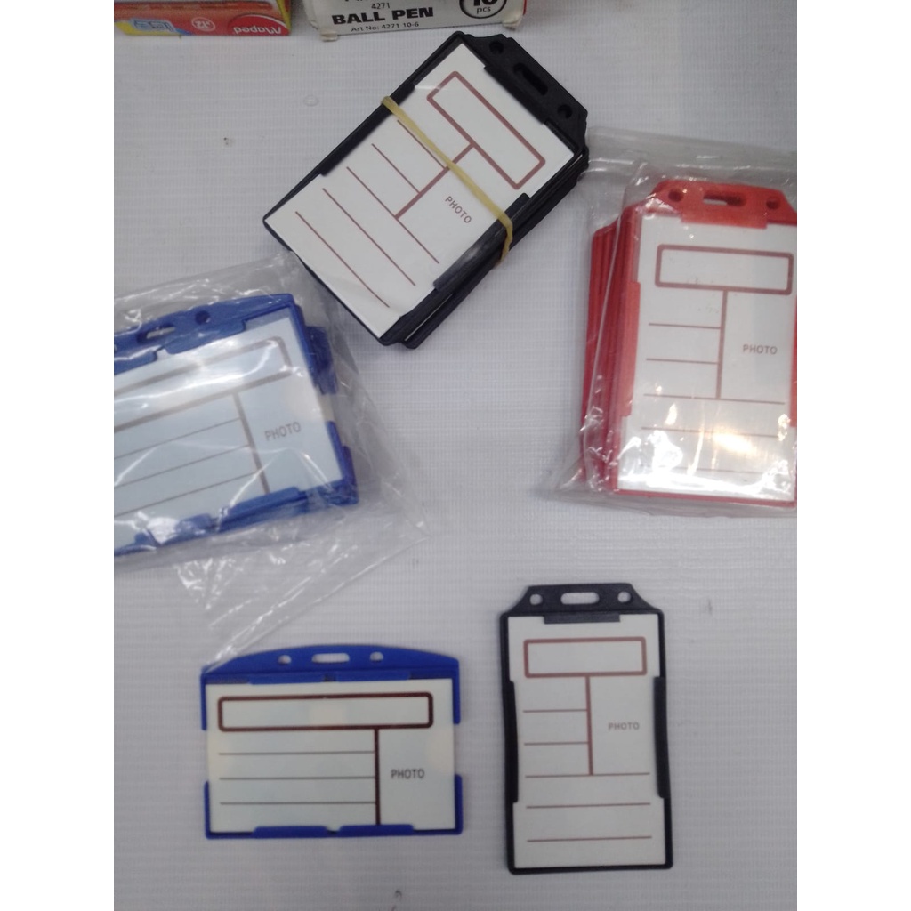 

V tec name tag badge tidur berdiri