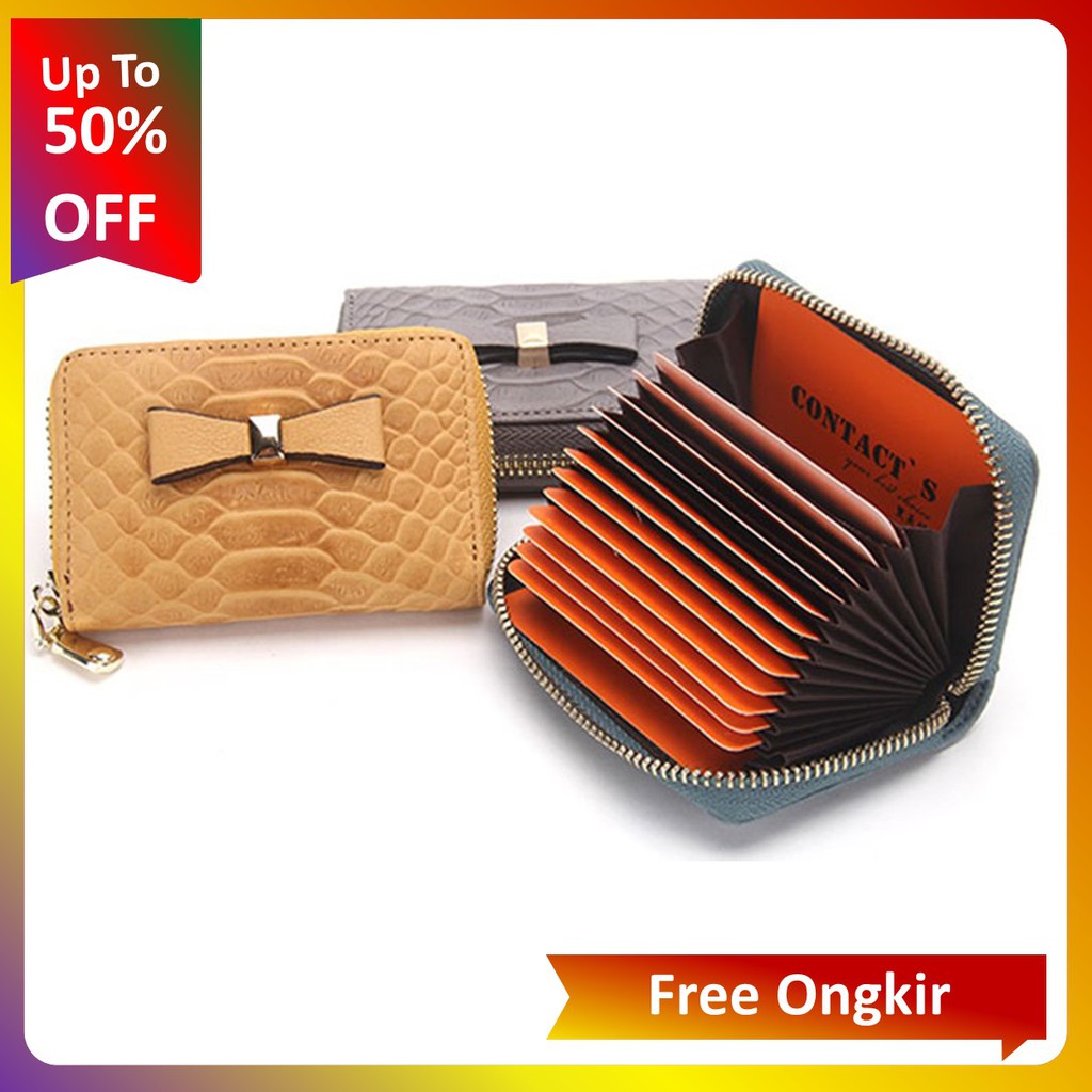 Dompet Tempat Kartu Dompet Kartu Travel dompet atm dompet kartu dompet wanita dompet kartu Hitam
