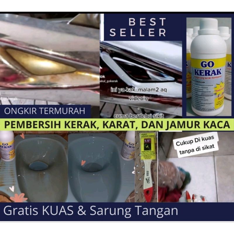 GO KERAK PEMBERSIH KERAMIK KAMAR MANDI DLL, Membersihkan Kerak Membandel,