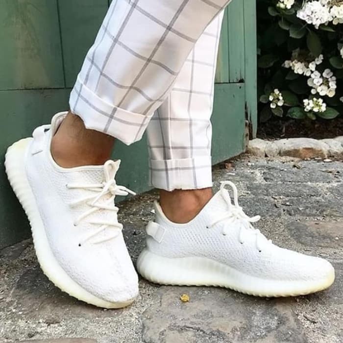 full white yeezys