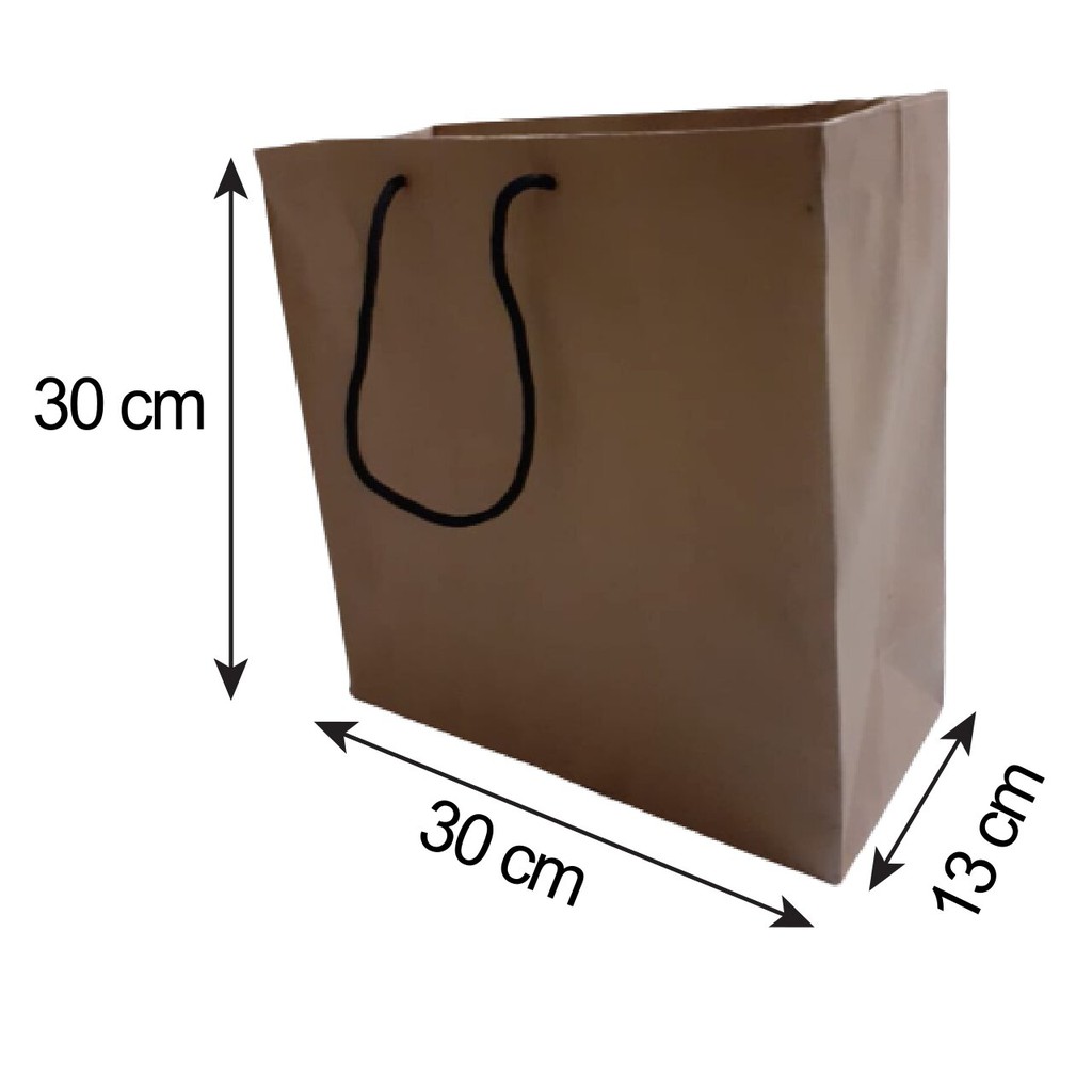 

Paper Bag 30 x 30 x 13 dengan pegangan tali / hole
