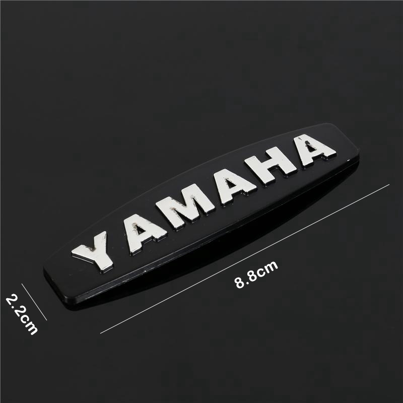 2 PCS ABS Motorcycle Emblem Badge Decal 3d Tank Wheel Sticker for Yamaha