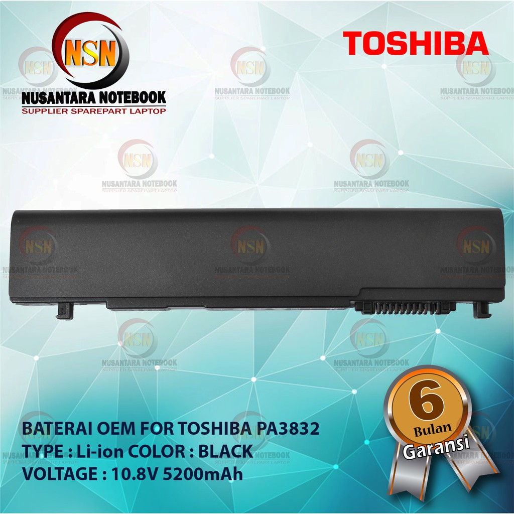 Baterai OEM For Toshiba Portage R830 R700 PA3832 PA3832-1BRS PA3929U