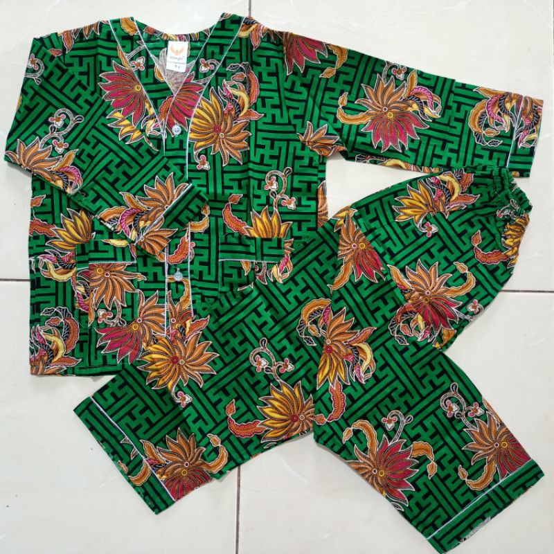 Grosir Piyama Batik Anak no.6 Lengan Panjang Celana Panjang