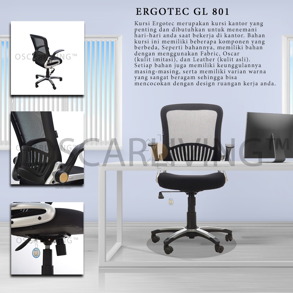 Jual Ergotec GL 801 PR Kursi Kantor/Office Chair [Khusus Jabodetabek ...