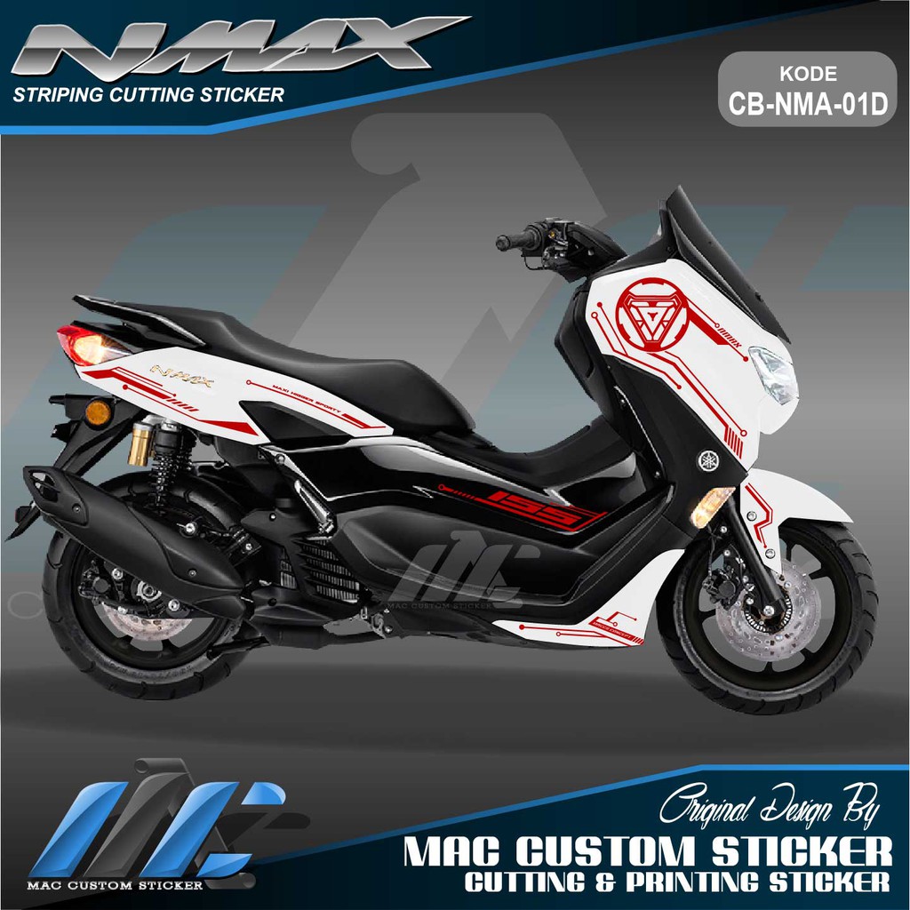 CUTTING STICKER NMAX NEW STIKER NMAX 2020 UNTUK NMAX PUTIH CB NMA 01 Shopee Indonesia