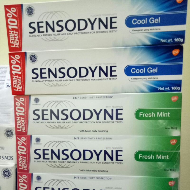 PASTA GIGI SENSODYNE, FRESH MINT, COOL GEL160GR