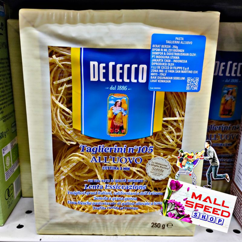 

paste de cecco taglirini 250g