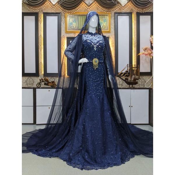 TERBARU | GAUN PENGANTIN DUYUNG MUTIARA/KEBAYA PENGANTIN MODEL DUYUNG /GAUN PENGANTIN MODERN