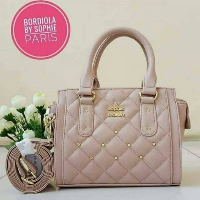 TAS SLEMPANG PINK SOPHIE MARTIN PARIS PROMO BORDIOLA BLACKY SALLAUN CHESS