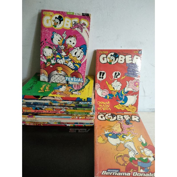 BUKU KOMIK BERGAMBAR PAMAN GOBER BUKAN DONAL BEBEK BAHASA INDONESIA KONDISI LENGKAP DAN TIDAK SOBEK