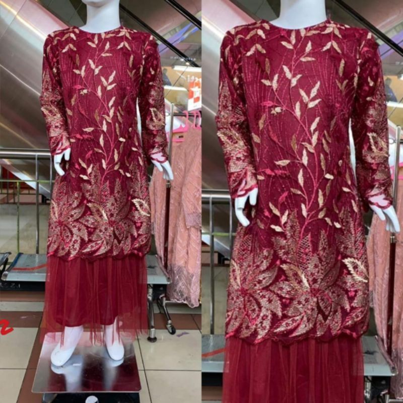 Realpict gamis tutu anak/kebaya anak/baju kurung anak