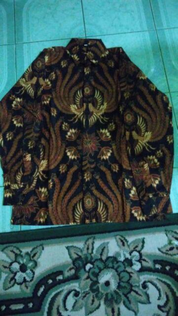 Kemeja Batik Pria Lengan Panjang Size M L Xl Xxl Bswart Batik Hrb026