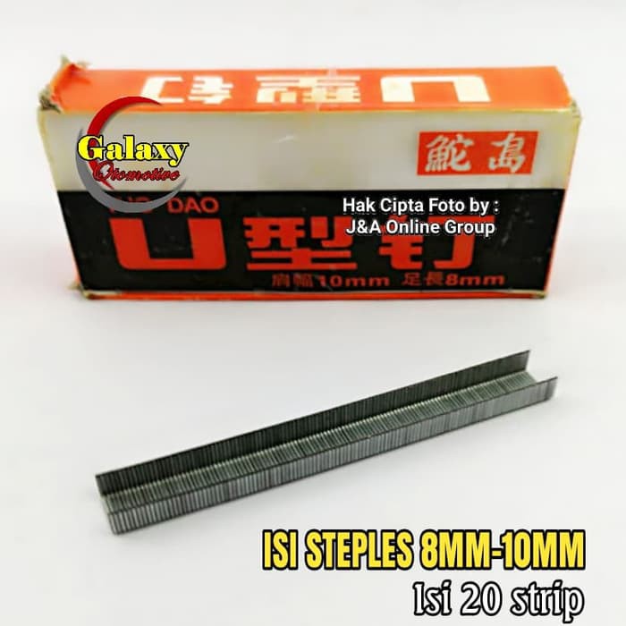Jual Isi Steples 8mm-10mm. Staples Tembak - 1kotak isi 24strip
