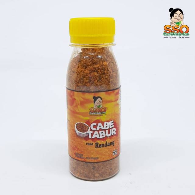 

SSO Cabe Tabur pedas rasa RENDANG ( lv 5 ) - non msg, non pengawet